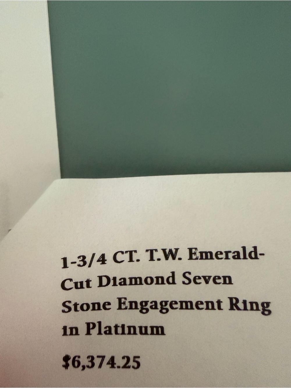 Women's platinum diamond ring - Clear - Picture 7 of 7
